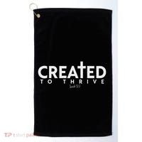 Created To Thrive Christian Faith Isaiah 122 Golf Towel thumb 0