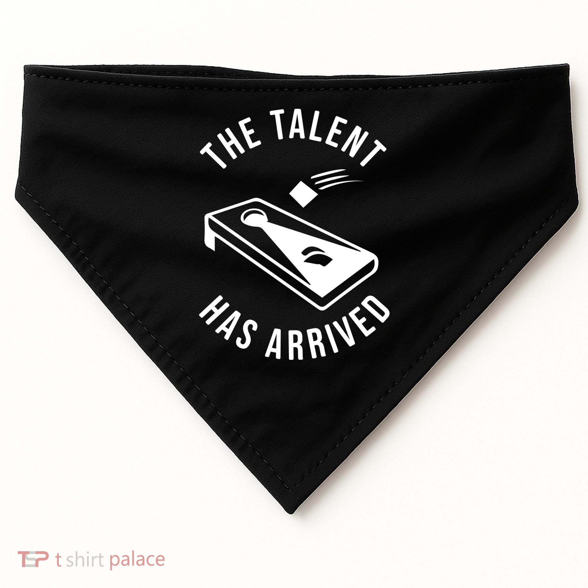 Cornhole The Talent Has Arrived Gift USA-Made Doggie Bandana