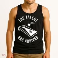 Cornhole The Talent Has Arrived Gift Tank Top thumb 3