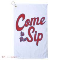 Come To The Sip Golf Towel thumb 0