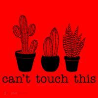Can't Touch This Funny Cactus Santa Hat thumb 1