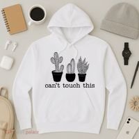 Can't Touch This Funny Cactus Hoodie thumb 3