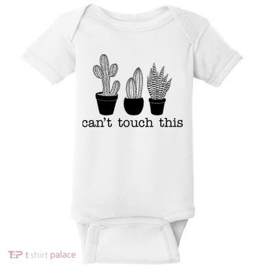 Can't Touch This Funny Cactus Baby Bodysuit