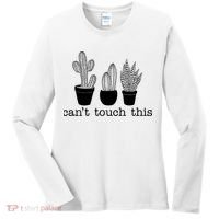 Can't Touch This Funny Cactus Women's Long Sleeve Shirt thumb 0
