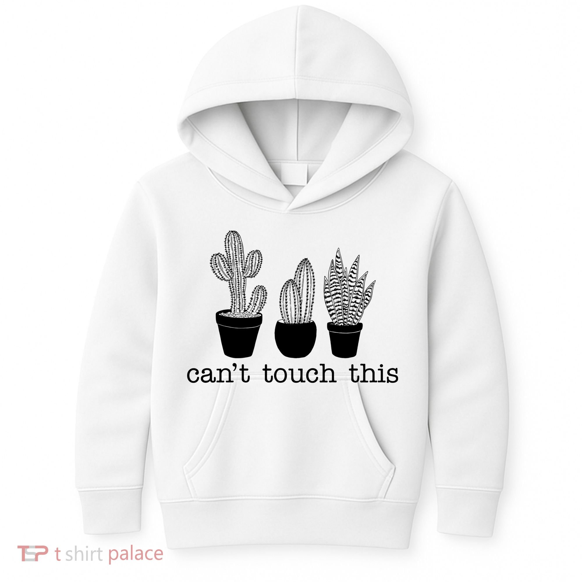 Can't Touch This Funny Cactus Kids Hoodie