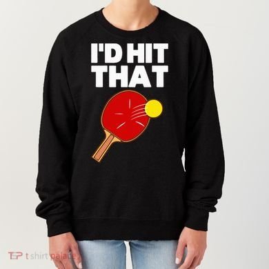 Cool Table Tennis Design Game Ping Pong Lovers Women's Sweatshirt