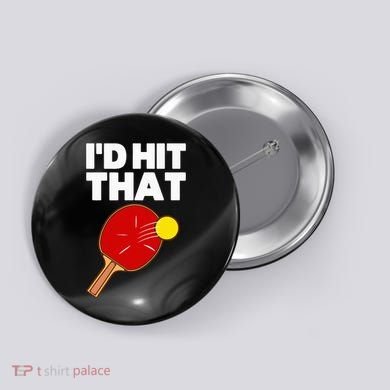 Cool Table Tennis Design Game Ping Pong Lovers Button