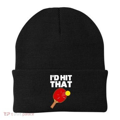 Cool Table Tennis Design Game Ping Pong Lovers Beanie