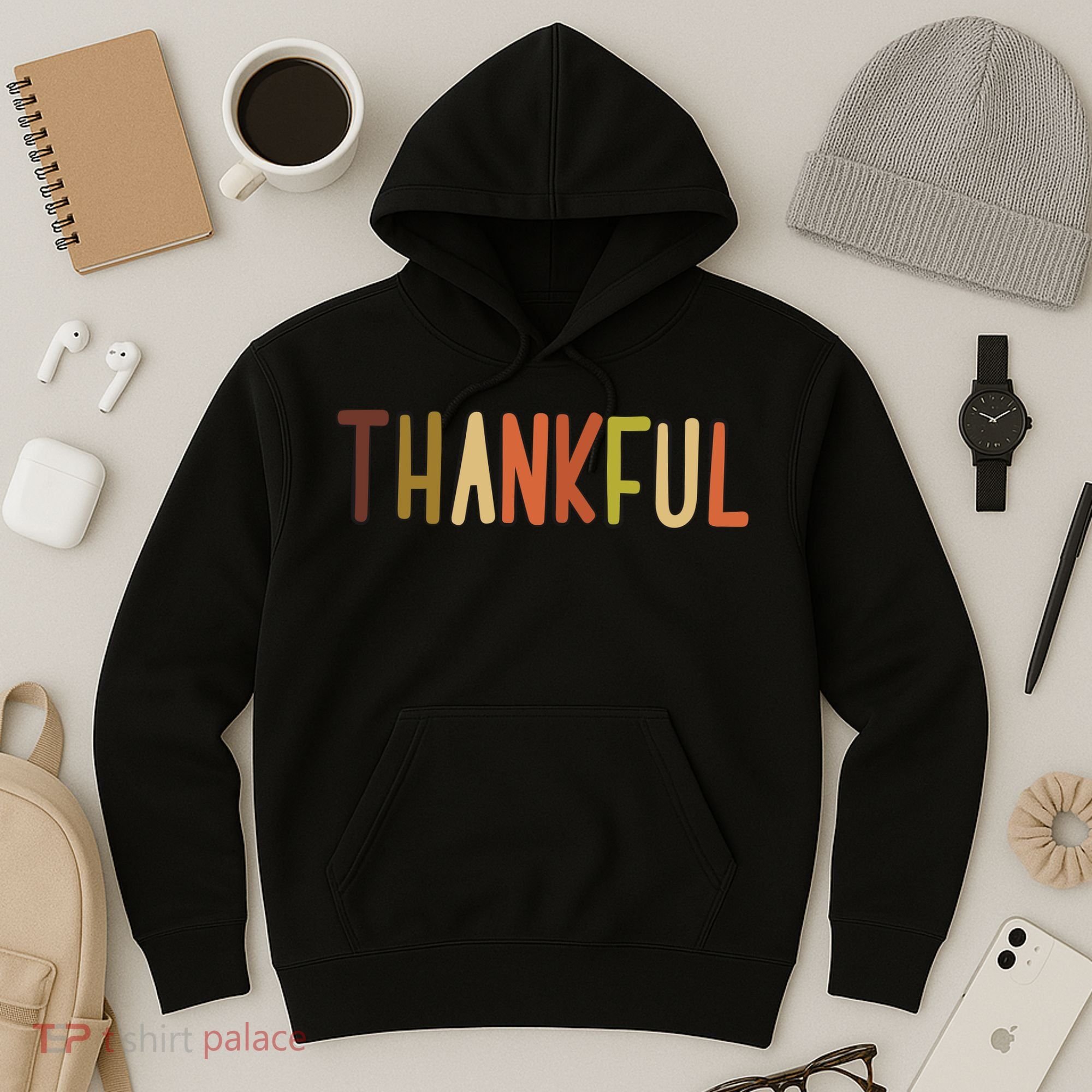 Cute Thankful Thanksgiving Hoodie