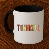 Cute Thankful Thanksgiving Coffee Mug thumb 2