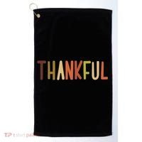 Cute Thankful Thanksgiving Golf Towel thumb 0