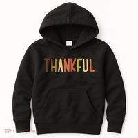 Cute Thankful Thanksgiving Kids Hoodie thumb 0