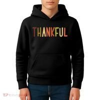 Cute Thankful Thanksgiving Kids Hoodie thumb 4
