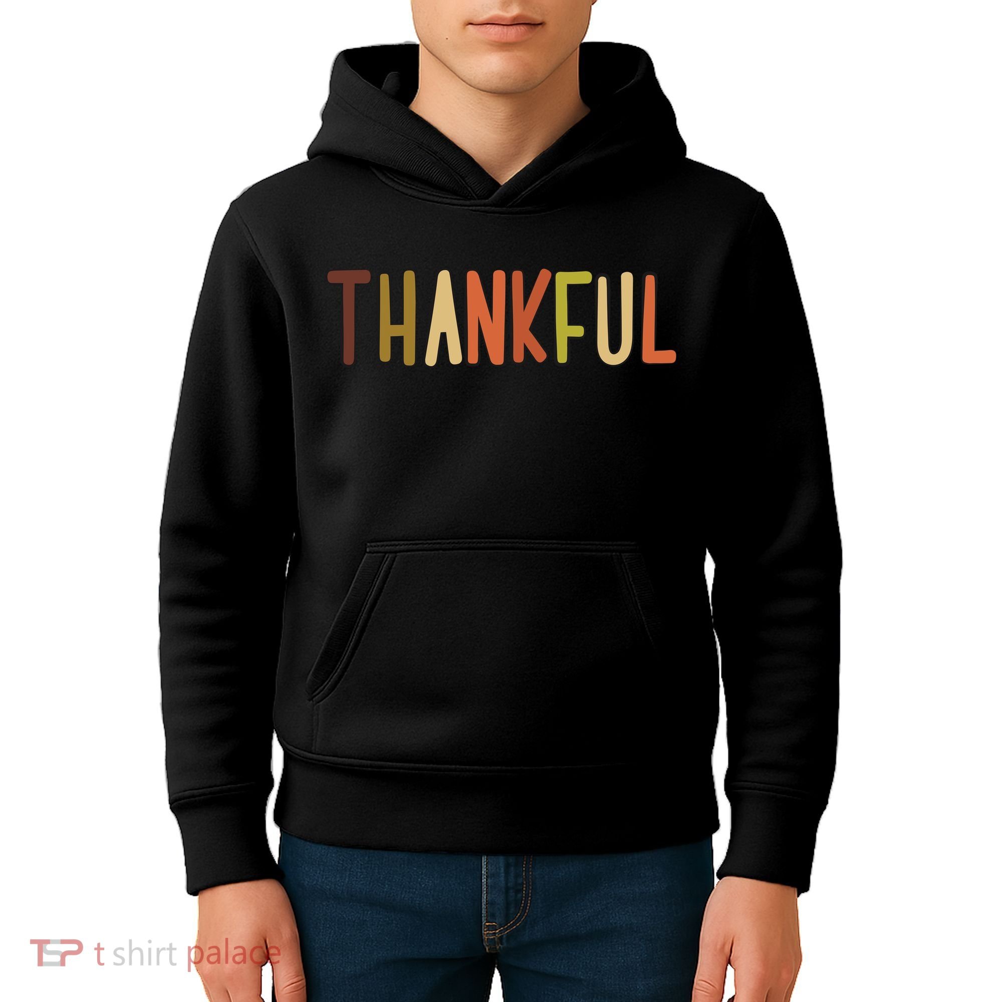 Cute Thankful Thanksgiving Kids Hoodie