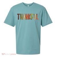 Cute Thankful Thanksgiving Sueded Cloud Jersey T-Shirt thumb 0
