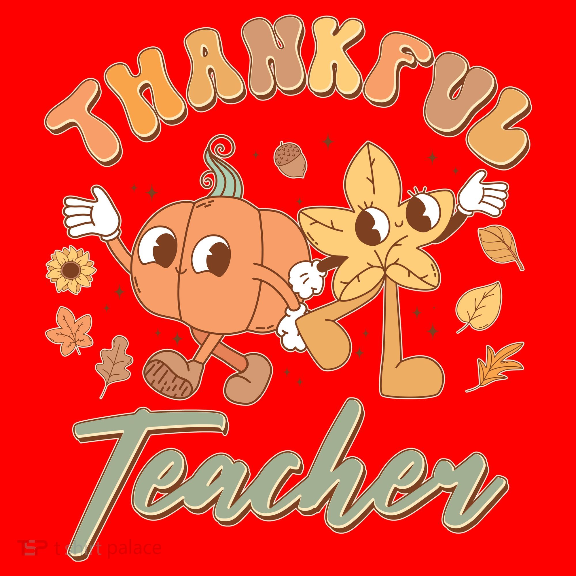 Cute Thanksgiving Thankful Teacher Santa Hat