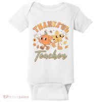 Cute Thanksgiving Thankful Teacher Baby Bodysuit thumb 0