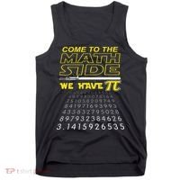 Come To The Math Side We Have Pi Math Geek & Nerd Tank Top thumb 0
