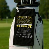 Come To The Math Side We Have Pi Math Geek & Nerd Golf Towel thumb 2