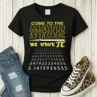 Come To The Math Side We Have Pi Math Geek & Nerd Women's T-Shirt thumb 3
