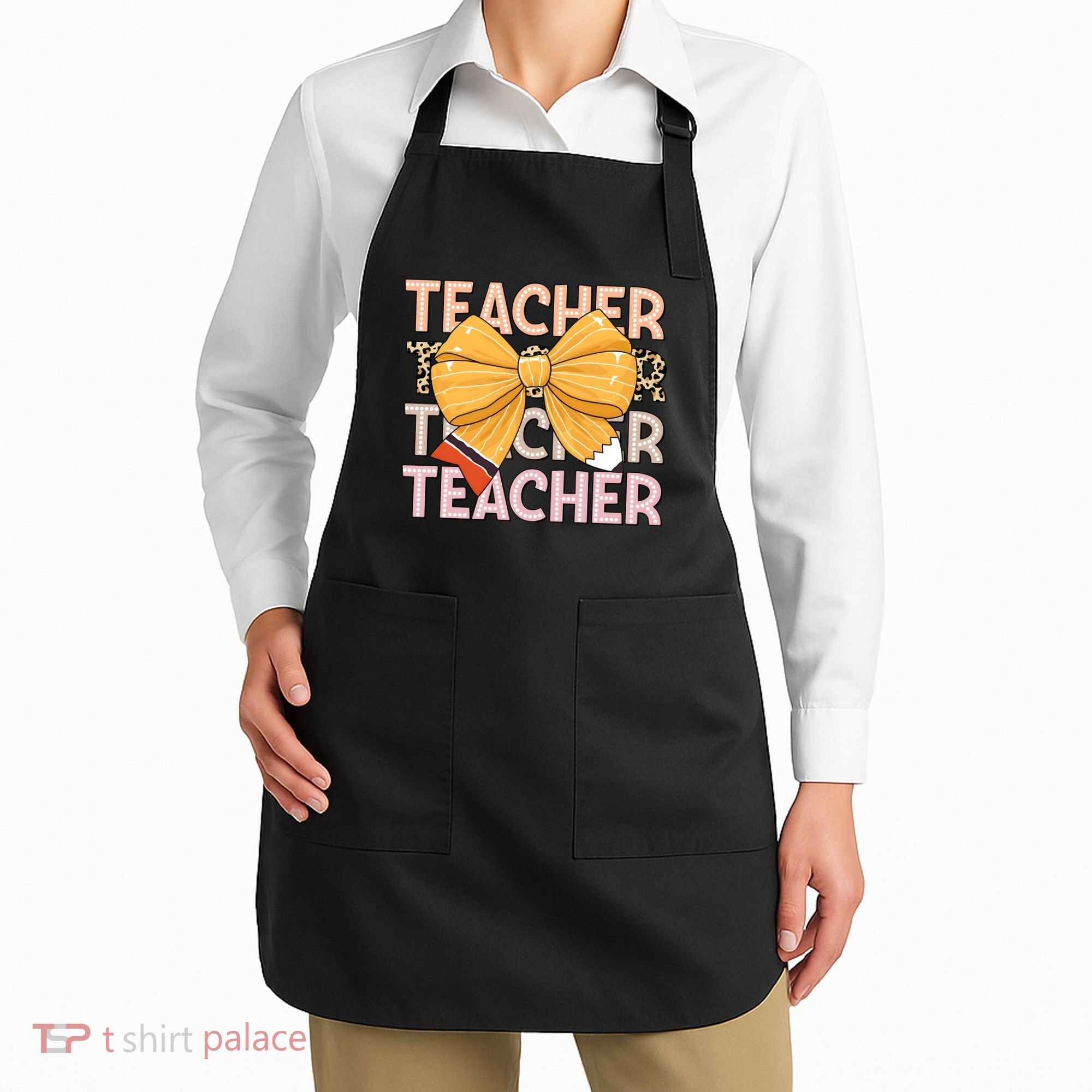 Coquette Teacher Teacher Pencil Coquette Bow Apron