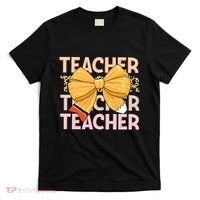 Coquette Teacher Teacher Pencil Coquette Bow T-Shirt thumb 0