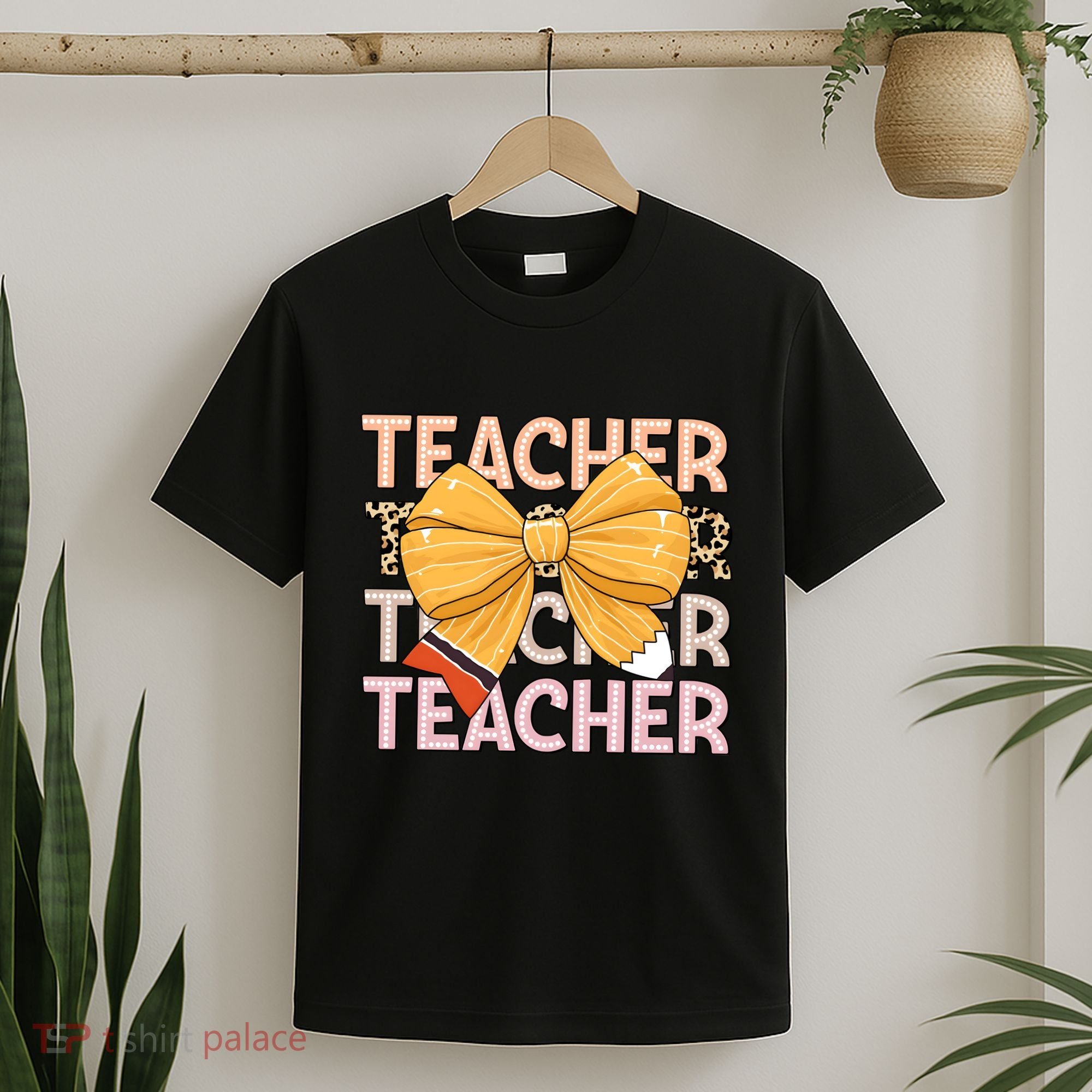 Coquette Teacher Teacher Pencil Coquette Bow T-Shirt