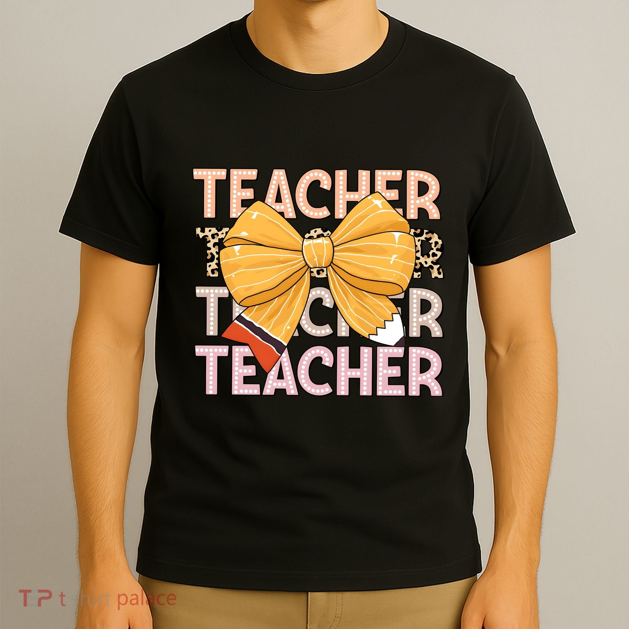 Coquette Teacher Teacher Pencil Coquette Bow T-Shirt