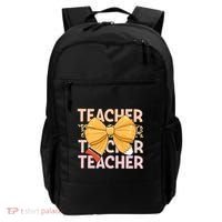 Coquette Teacher Teacher Pencil Coquette Bow Backpack thumb 0