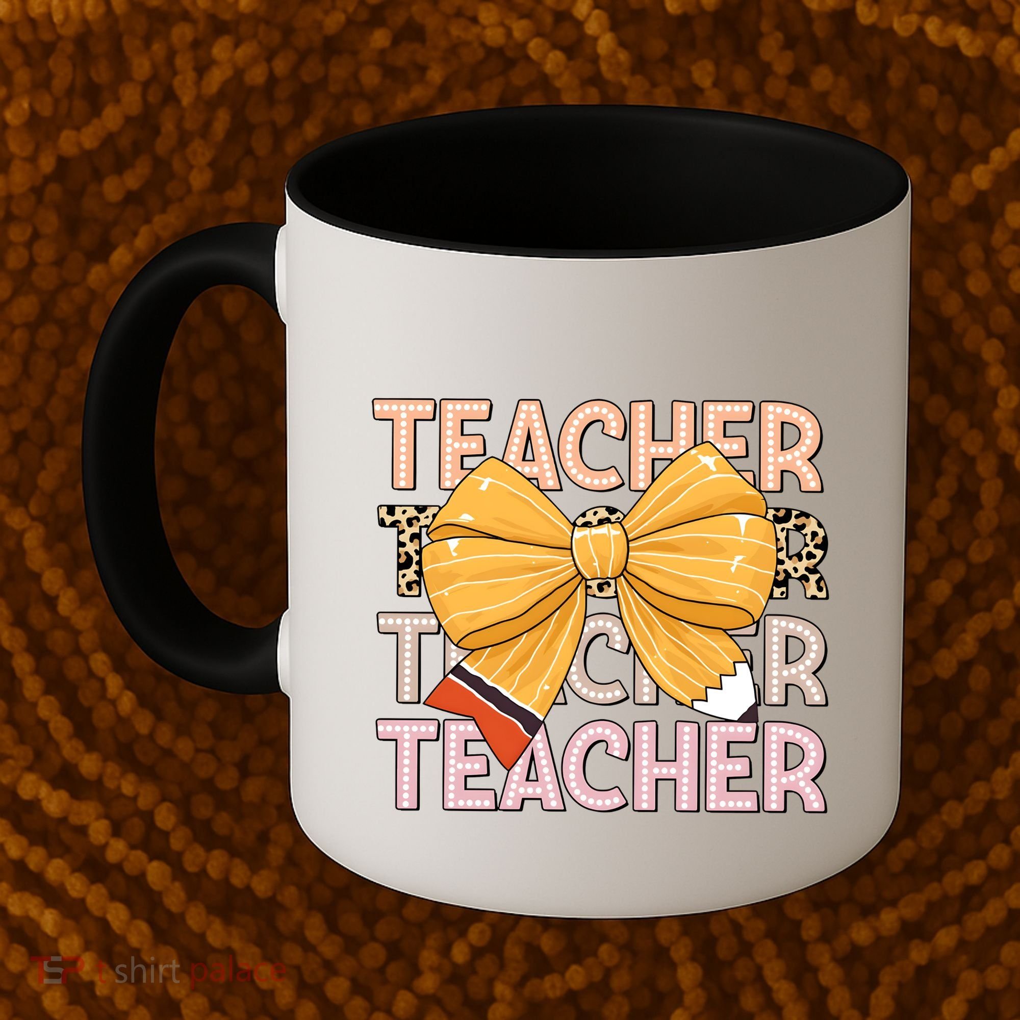 Coquette Teacher Teacher Pencil Coquette Bow Coffee Mug