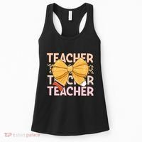 Coquette Teacher Teacher Pencil Coquette Bow Women's Tank Top thumb 0
