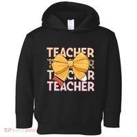 Coquette Teacher Teacher Pencil Coquette Bow Toddler Hoodie thumb 0