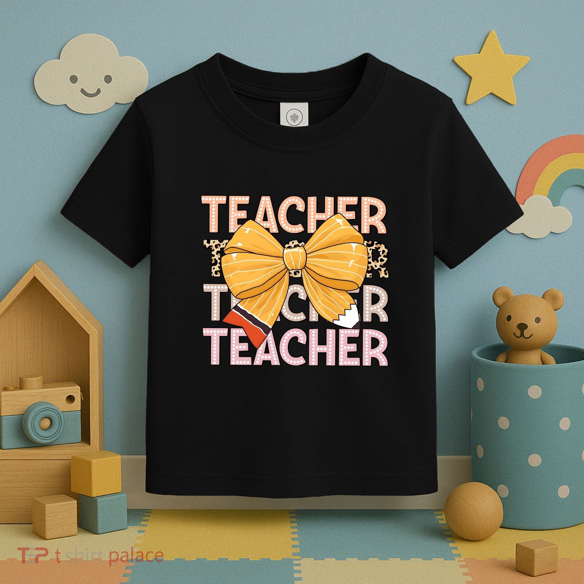 Coquette Teacher Teacher Pencil Coquette Bow Toddler T-Shirt