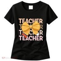 Coquette Teacher Teacher Pencil Coquette Bow Women's T-Shirt thumb 0