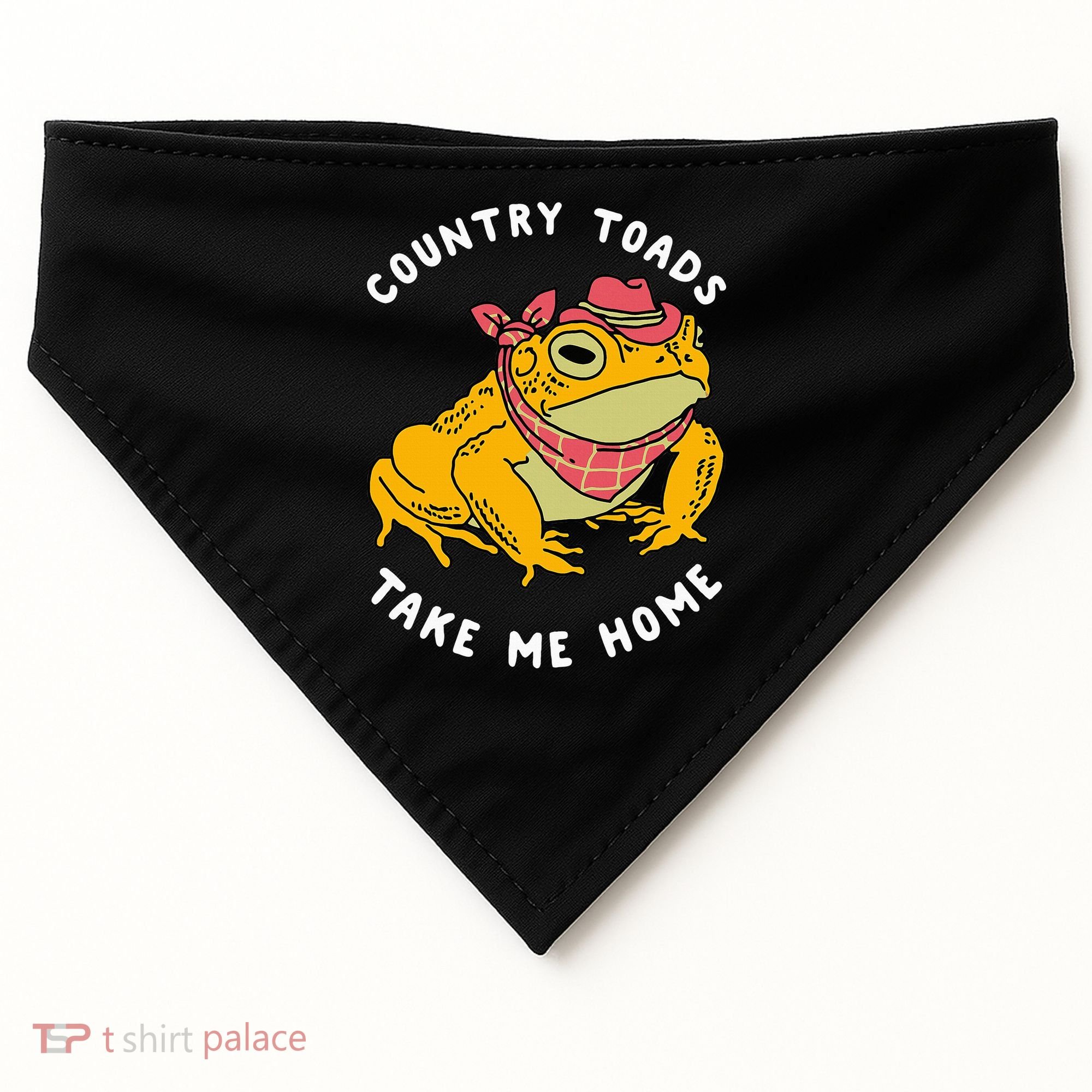 Country Toads Take Me Home Apparel USA-Made Doggie Bandana