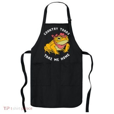 Country Toads Take Me Home Apparel Apron