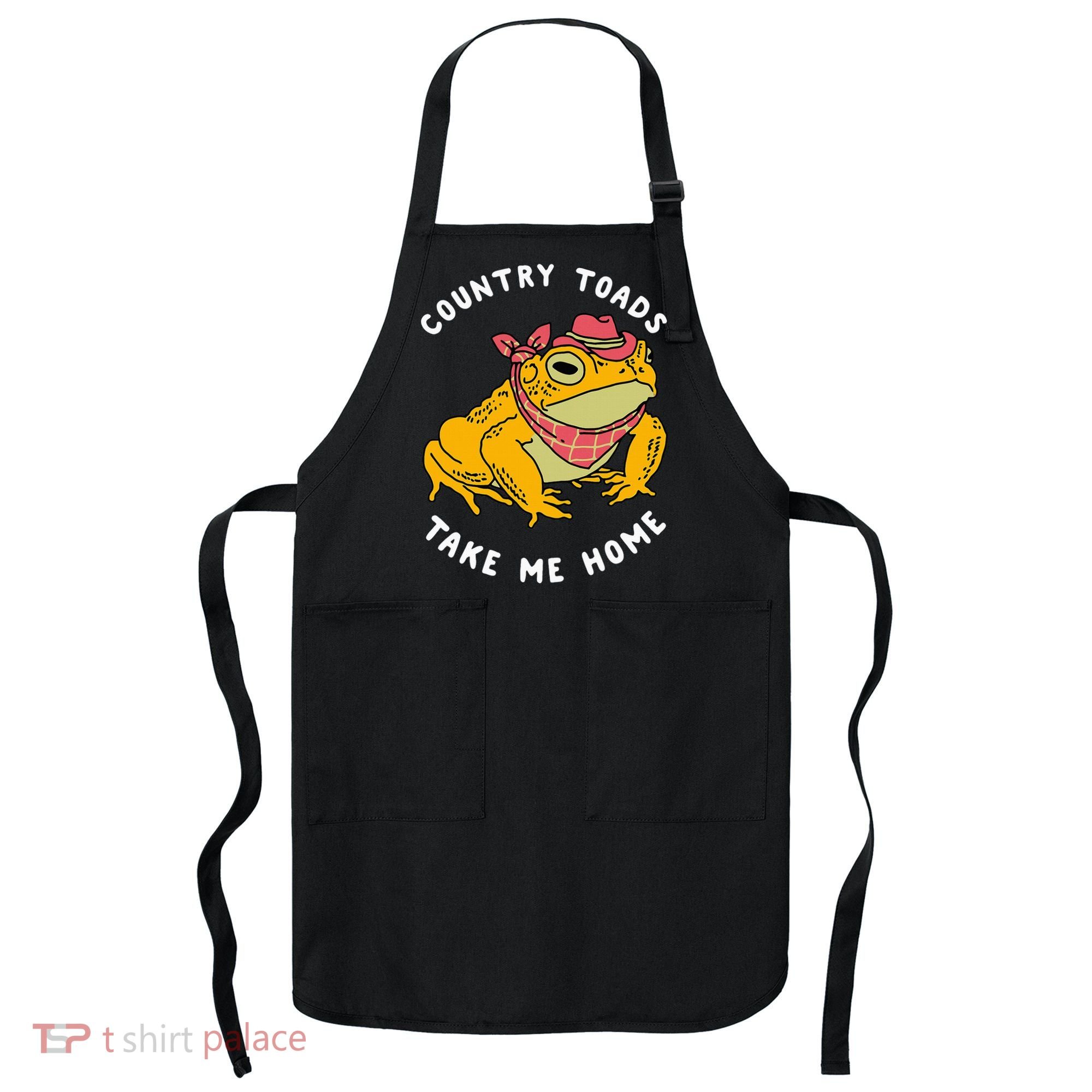 Country Toads Take Me Home Apparel Apron