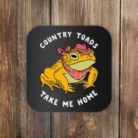 Country Toads Take Me Home Apparel Coaster thumb 0