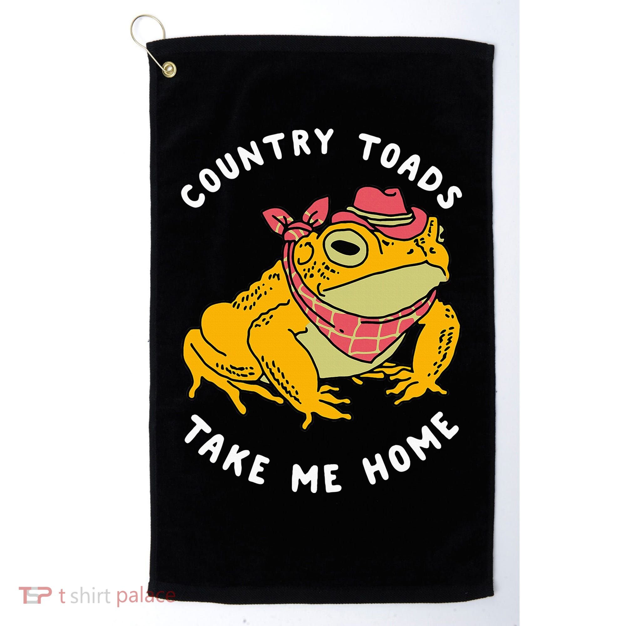 Country Toads Take Me Home Apparel Golf Towel