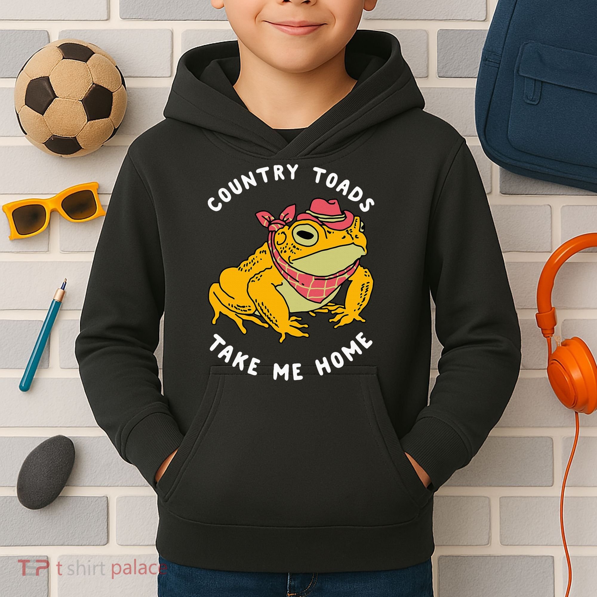 Country Toads Take Me Home Apparel Kids Hoodie