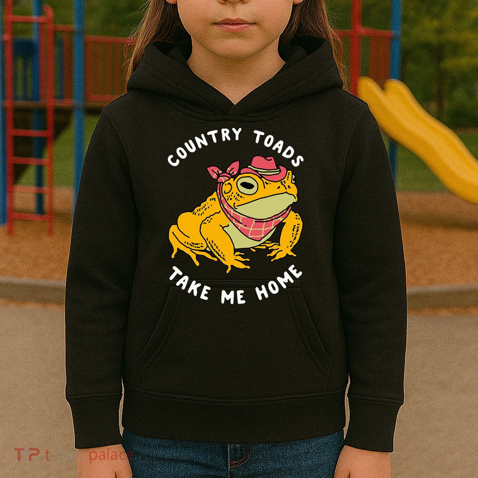 Country Toads Take Me Home Apparel Kids Hoodie