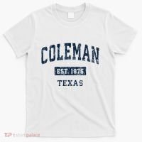 Coleman Texas Tx Vintage Sports Established T-Shirt thumb 0