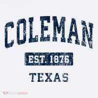 Coleman Texas Tx Vintage Sports Established T-Shirt thumb 7