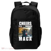 Cheers To The Us Garbage Maga Donald Trump Backpack thumb 0