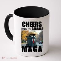 Cheers To The Us Garbage Maga Donald Trump Coffee Mug thumb 0