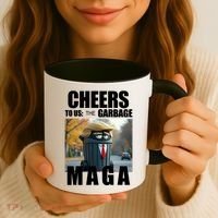 Cheers To The Us Garbage Maga Donald Trump Coffee Mug thumb 3
