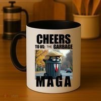 Cheers To The Us Garbage Maga Donald Trump Coffee Mug thumb 4