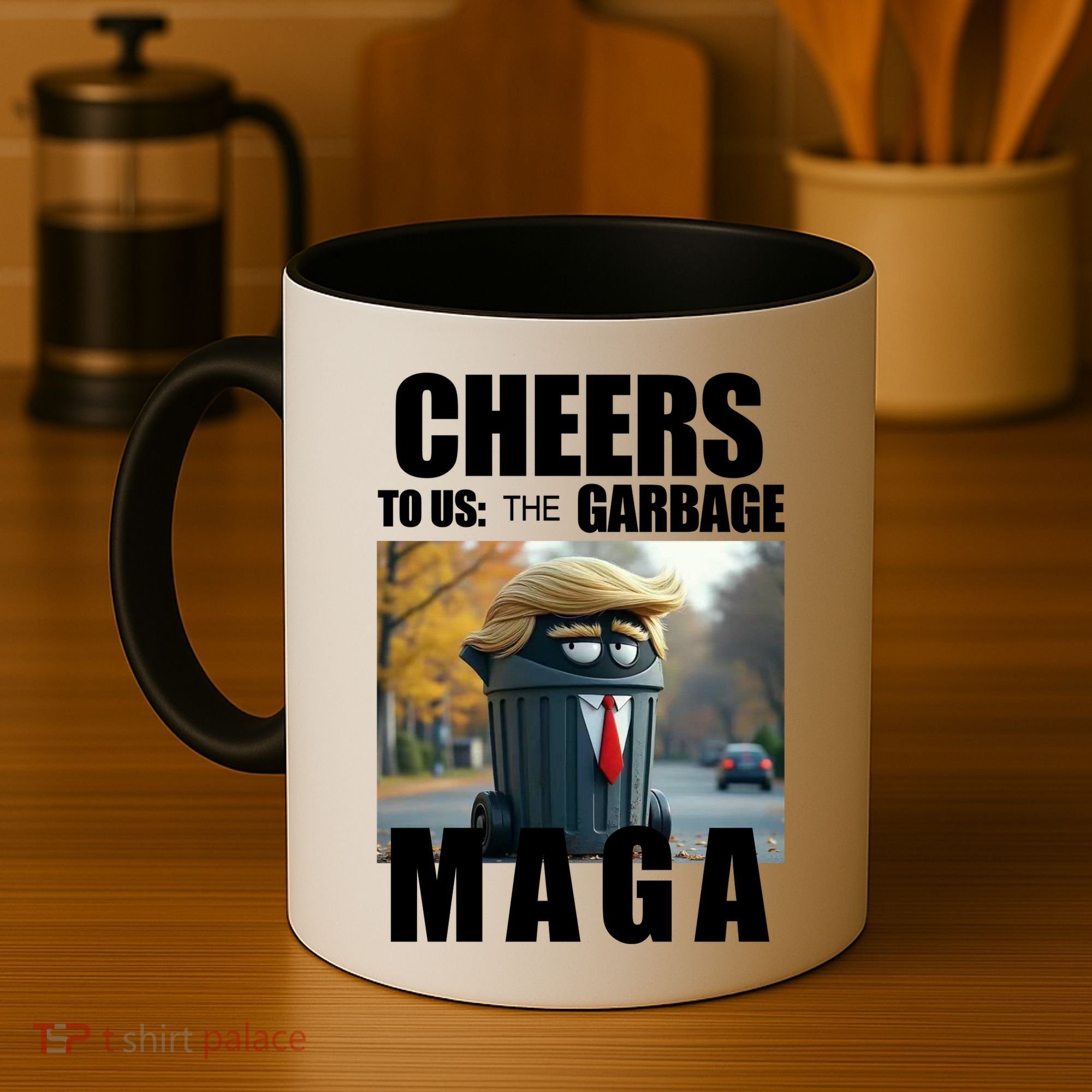 Cheers To The Us Garbage Maga Donald Trump Coffee Mug