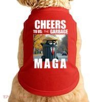 Cheers To The Us Garbage Maga Donald Trump Doggie Tank thumb 0