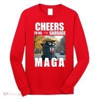 Cheers To The Us Garbage Maga Donald Trump Long Sleeve Shirt thumb 0